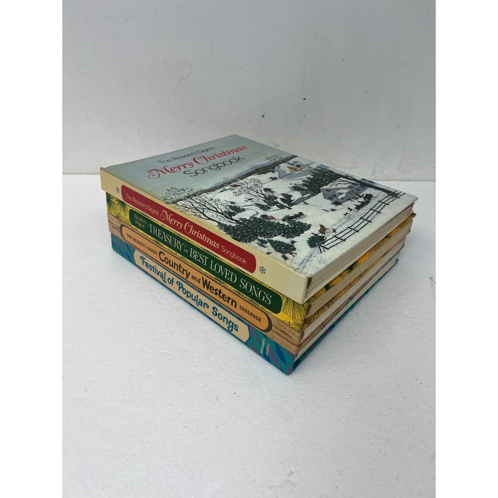 Readers Digest Songbook Lot 4 Christmas Country Treasury Popular Songs Vintage